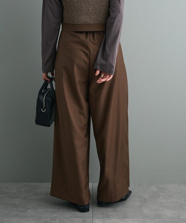 CRAFT STANDARD BOUTIQUE ３タックワイドスラックス Brown