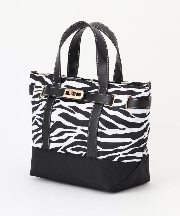 LA BAGAGERIE ベルテッド2WAYミニトート ゼブラ