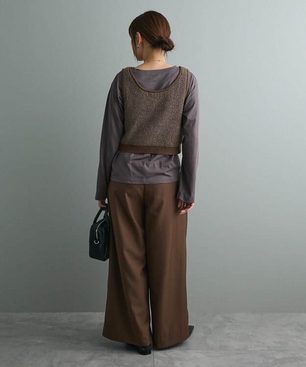 CRAFT STANDARD BOUTIQUE ３タックワイドスラックス Brown