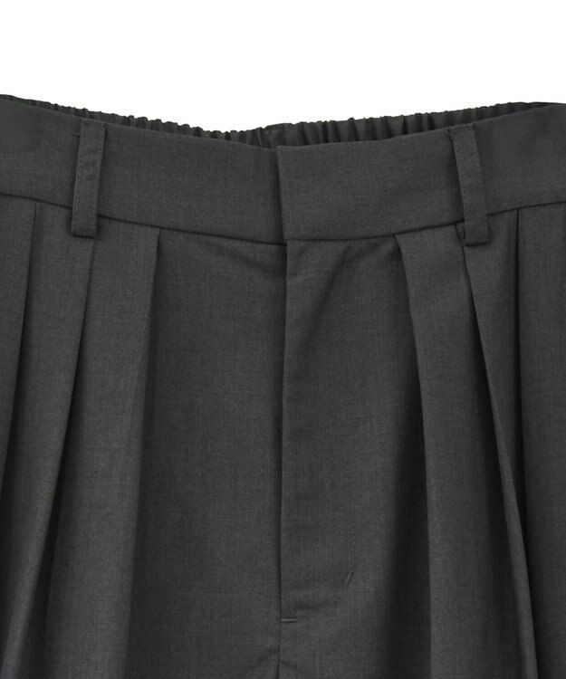 CRAFT STANDARD BOUTIQUE ３タックワイドスラックス Charcoal Gray