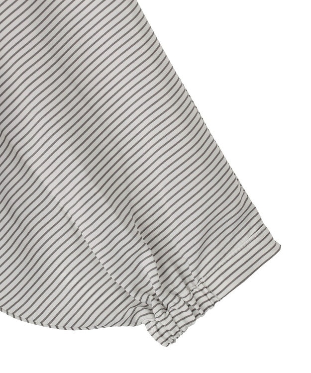 Green Parks 脇リボンドッキングチュニック Stripe Gray