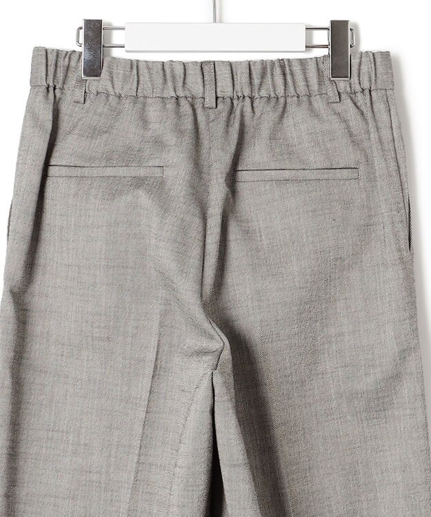 23区 【セットアップ対応/洗える】スラブツイードストレッチ ワイド パンツ グレー系