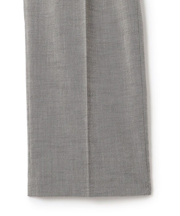 23区 【セットアップ対応/洗える】スラブツイードストレッチ ワイド パンツ グレー系