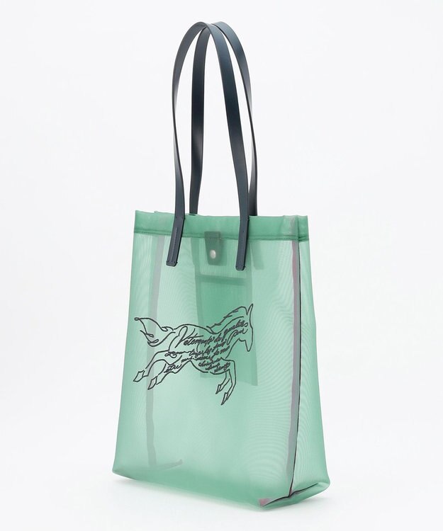 自由区 ホースメッシュトート バッグ ブルー