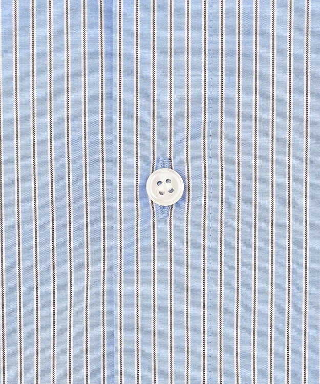 NAVE 【ReNAVE・セットアップ可/洗える/接触冷感/UVケア】コットンポリブロード クロップドシャツ サックスブルー系1