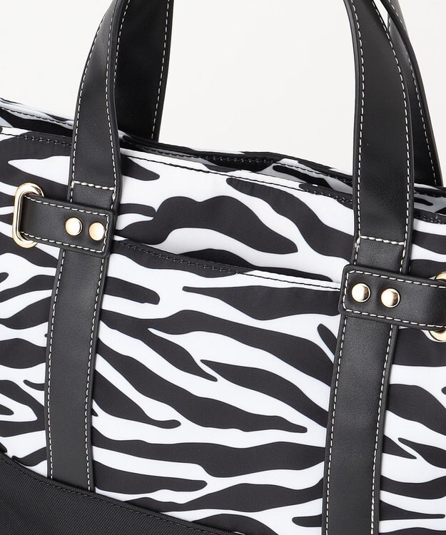 LA BAGAGERIE ベルテッド2WAYミニトート ゼブラ