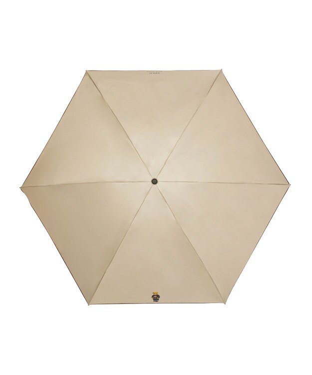 MOONBAT 【軽量】POLO RALPH LAUREN 遮光 晴雨兼用 折りたたみ日傘 無地 ポロベア ベージュ