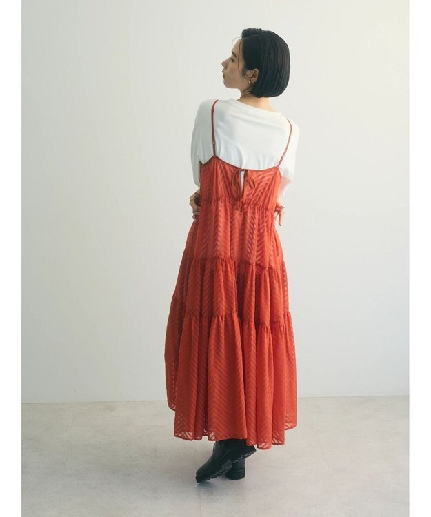 Green Parks armonia.ティアードシアーキャミワンピース Terracotta