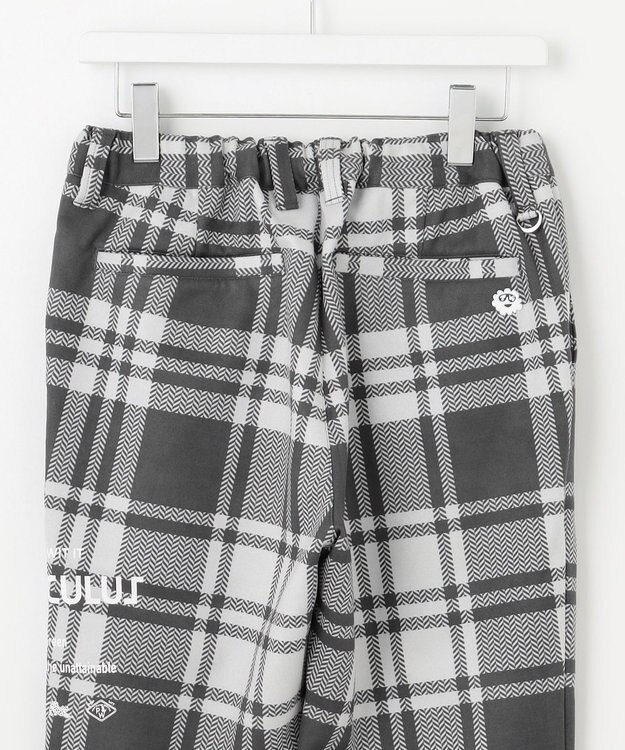 PW CIRCULUS 【MEN】チェック柄 スエードライクテーパードパンツ グレー系5