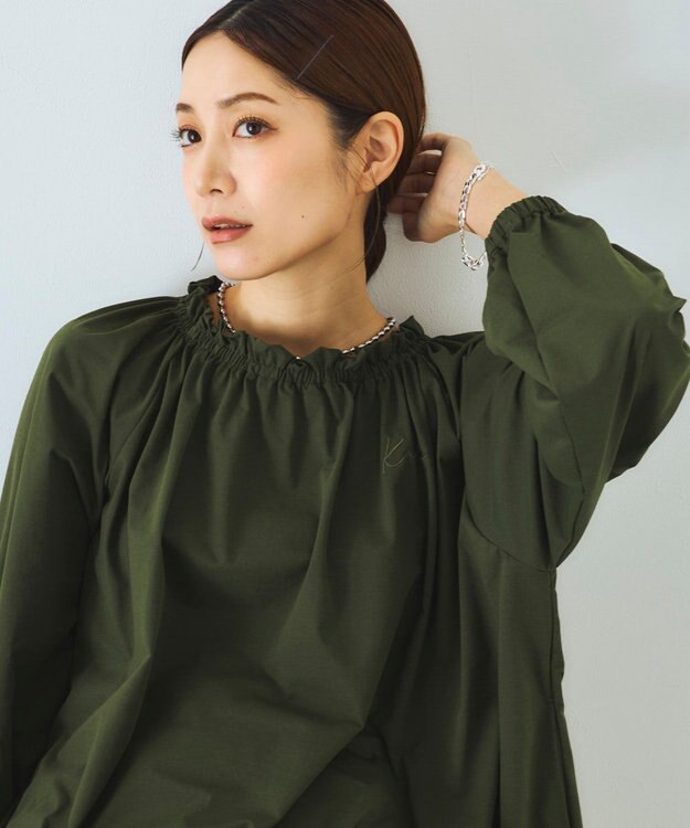 OP／FILA 【Kappa】デザインブラウスラッシュガード 上下セット カーキ