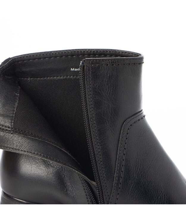 ing <ing>【WEB限定】スクエアトゥショートブーツ ブラック