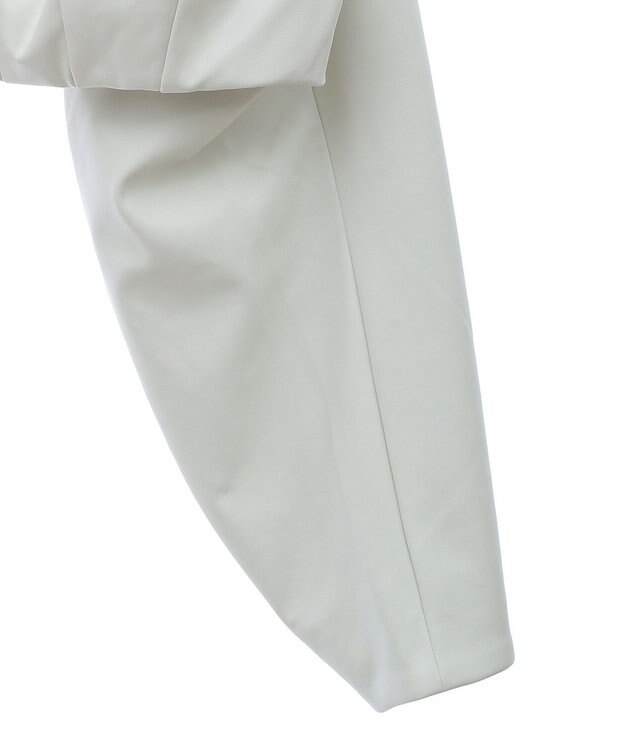 Green Parks フェイクレザーショートブルゾン Ivory