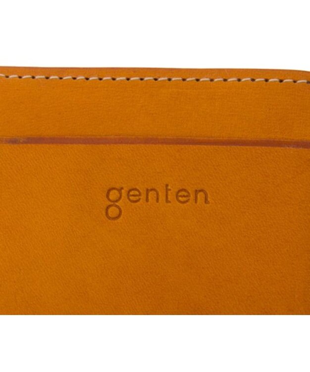 genten カットワーク パスケース イエロー