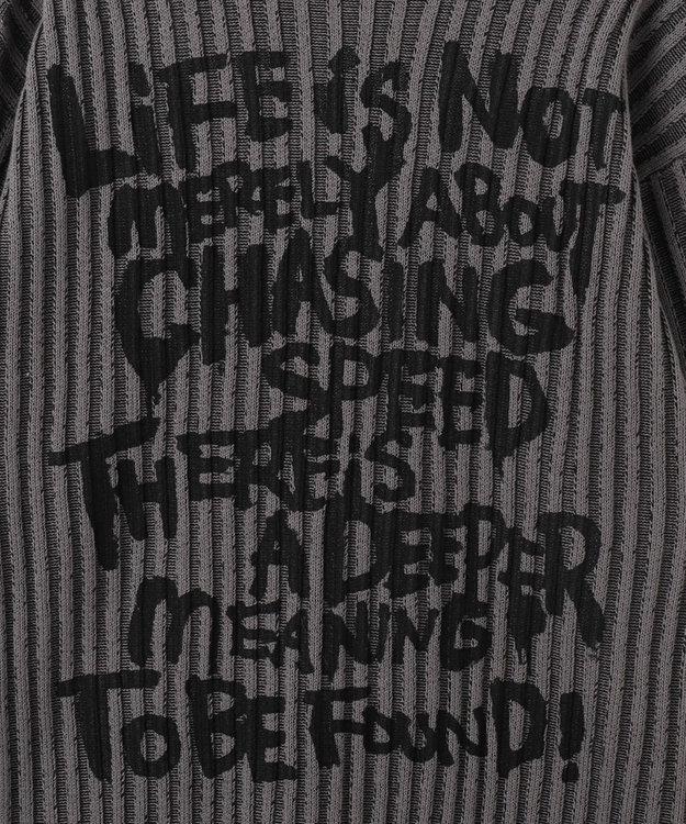 WEGO クラッシュリブBIGニットプルオーバー スミクロ