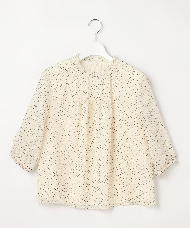 J.PRESS LADIES シアードットプリント カットソー ベージュベース系