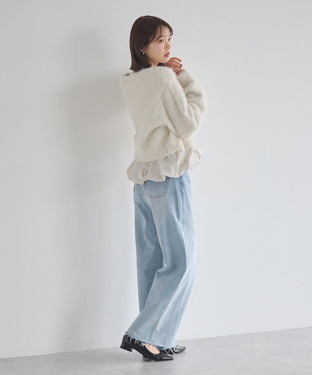 earth music&ecology バルーンビスチェ Ecru