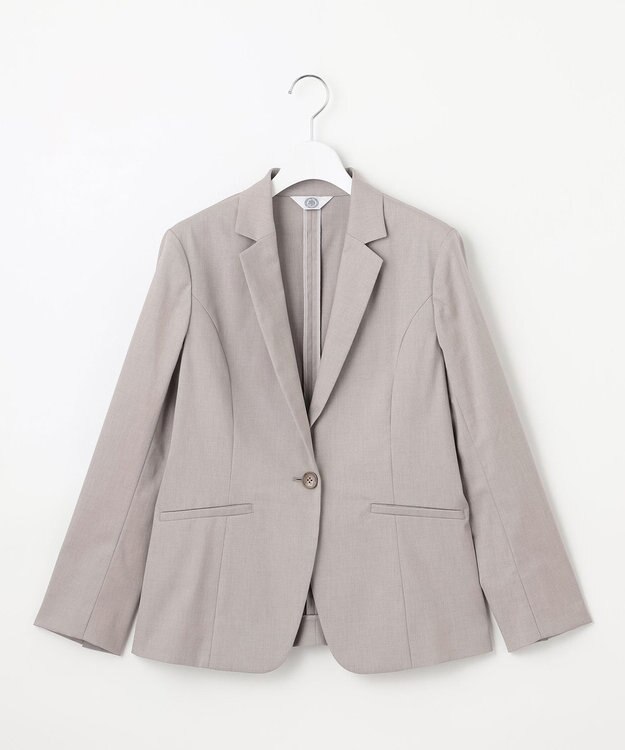 J.PRESS LADIES L 【セットアップ対応・洗える・撥水】コットンFITTY テーラード ジャケット ベージュ系