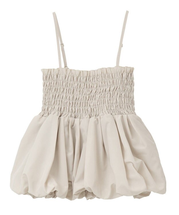 earth music&ecology バルーンビスチェ Ecru