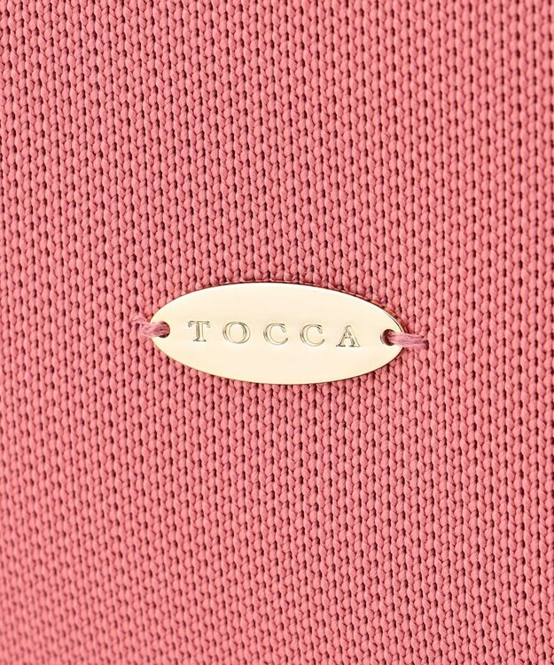 TOCCA 【大人百花掲載】【A4サイズ対応】RHYTHM OF PEARL KNITBAG ニットバッグ ピンク系