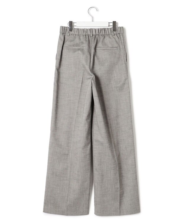 23区 【セットアップ対応/洗える】スラブツイードストレッチ ワイド パンツ グレー系