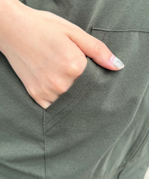 WEGO 【UVカット/吸水速乾】ラッシュガードパーカー カーキ