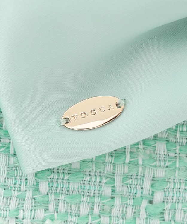 TOCCA 【キャンセル分販売！】【A4サイズ対応】COLOR OF GLORY CUSTOMIZED BAG カスタマイズ トートバッグ グリーンツイード×大リボン