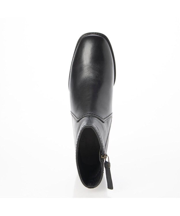 ing <ing>【WEB限定】スクエアトゥショートブーツ ブラック