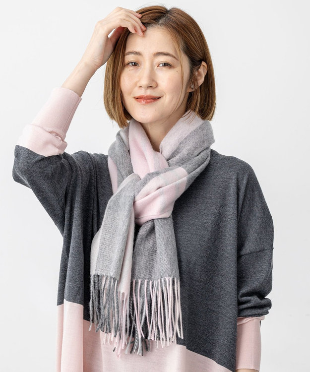 美品23区今季完売チェックカシミヤマフラー カシミヤ チェック マフラー / 23区 | ファッション通販 【公式