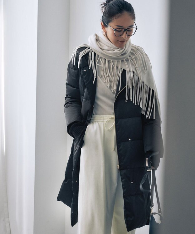 自由区 【WEB限定カラーあり・新色追加・洗える】ブライトダウン ロング丈ダウンコート [WEB限定・新色]ネイビー系