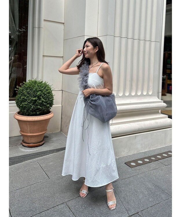 Green Parks バックデザインキャミワンピース Off White