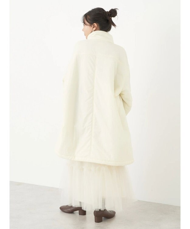 earth music&ecology モンスターコート Ivory