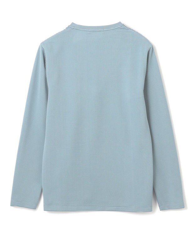 JOSEPH HOMME タックリップルジャージー　クルーネックカットソー スカイブルー系
