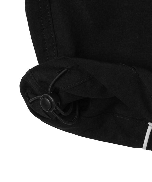 WEGO 【ユニセックス着用ITEM/ウエストゴム】イージーパイピングカーゴパンツ ブラック