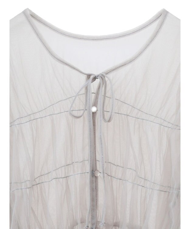 CRAFT STANDARD BOUTIQUE チュール２ｗａｙカーディガン Gray