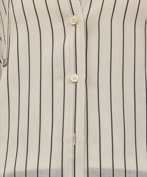 GRACE CONTINENTAL フードシャツ ストライプ