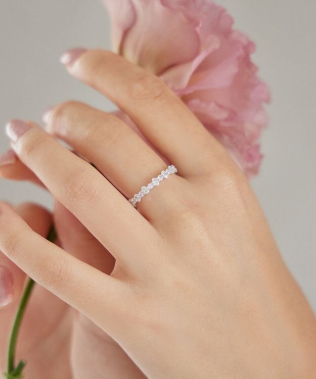 Tiaclasse 【安田美沙子さん着用】オーロラストーンワンラップリング シルバー