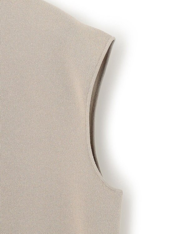 ICB 【洗える】 ドライコットンアセテート ノースリーブプルオーバー ライトオリーブ系