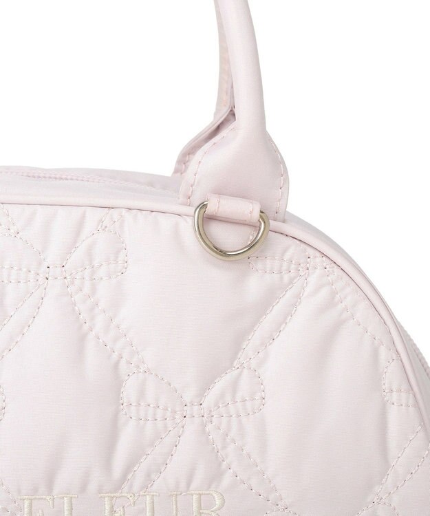 Maison de FLEUR リボンキルティング2Wayボストンバッグ Pink