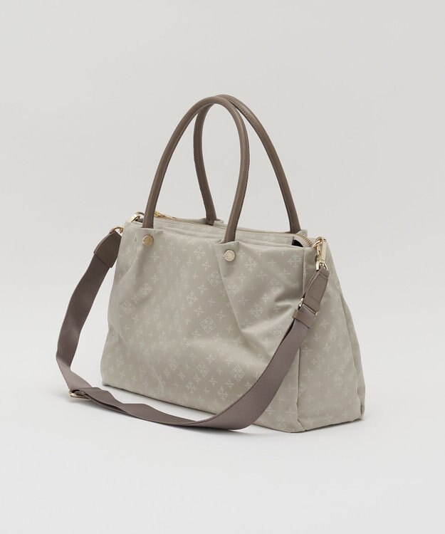 russet ナイロン三層2WAYトートバッグ(CE-1586) Ecru