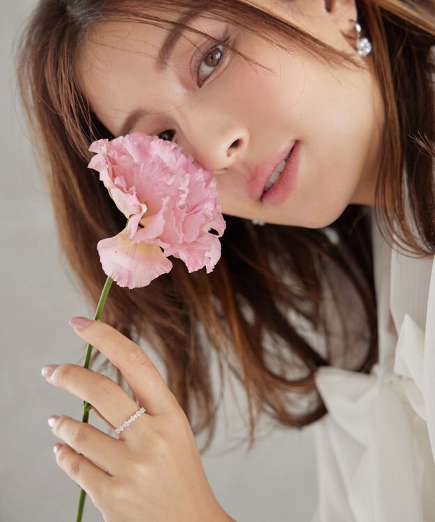 Tiaclasse 【安田美沙子さん着用】オーロラストーンワンラップリング シルバー