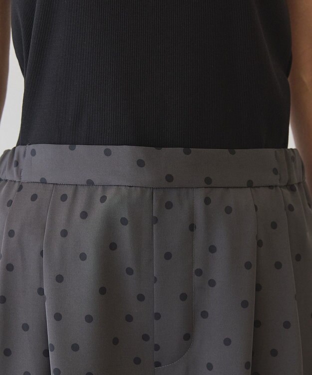 AMERICAN HOLIC ドットサテンイージーパンツ Charcoal Gray