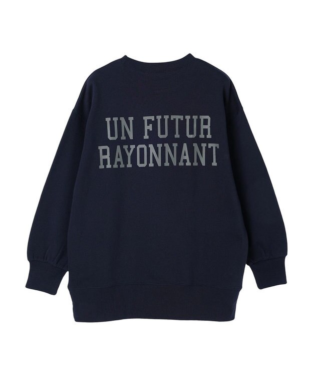 Green Parks バックロゴプリントスウェット Navy