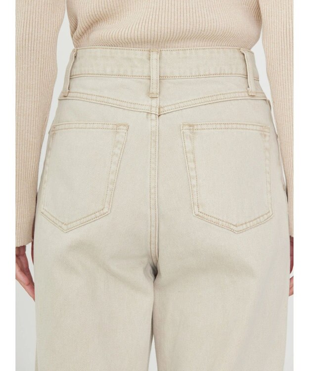 AMERICAN HOLIC フロントタックワイドデニム Beige