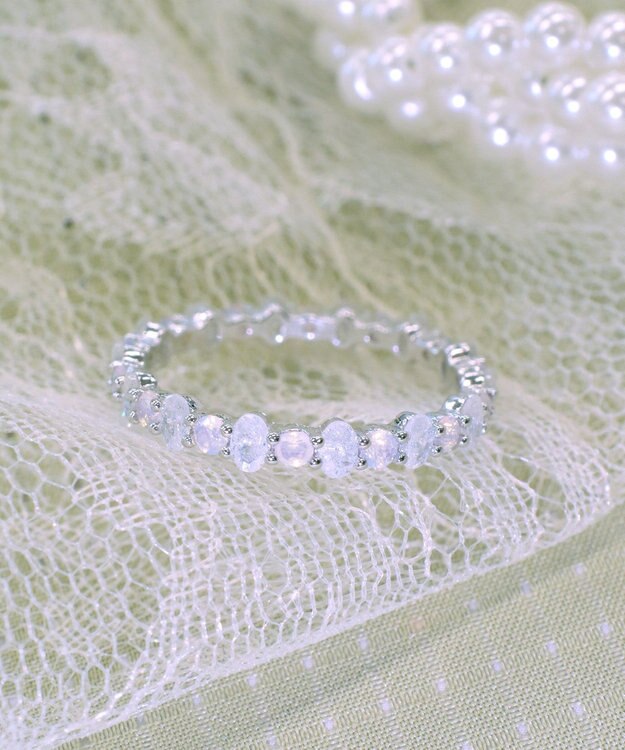 Tiaclasse 【安田美沙子さん着用】オーロラストーンワンラップリング シルバー