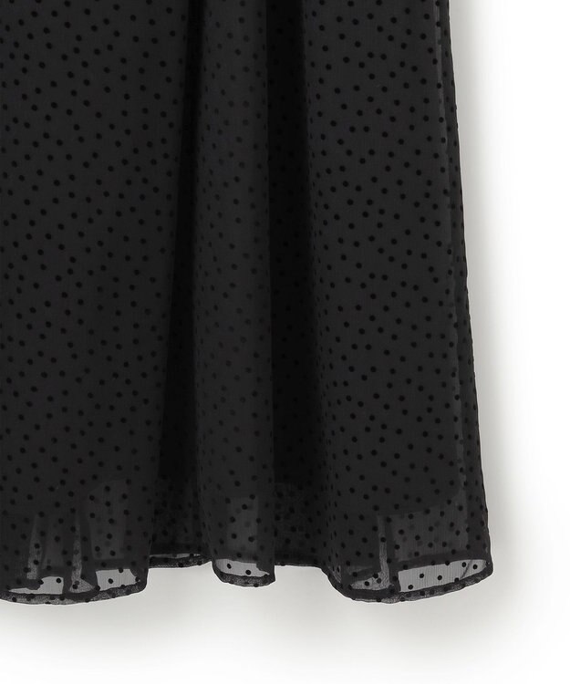 23区 【APPLAUDIR】シアードットフロッキー ボウタイリボンドレス ブラック系