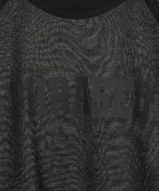 AMERICAN HOLIC プリントロゴシアーニットプルオーバー Black