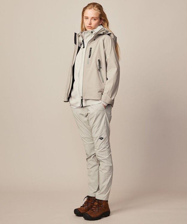 JOSEPH ABBOUD MOUNTAIN 【レディースシルエット・2WAYストレッチ/撥水】コーデュラ クライミング パンツ ライトグレー系