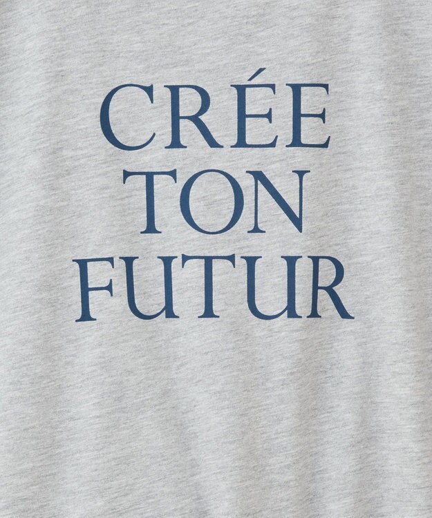 Green Parks ウエストドロストドッキングロゴプルオーバー Gray Mixture