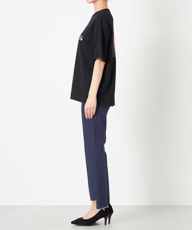 NAVE タブチ×NAVE プリント半袖Ｔシャツ ブラック系