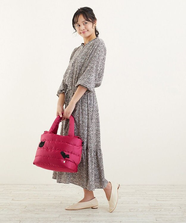 ROOTOTE 9065【ネコアップリケ付き】/ LT.フェザールーデリ.キャット-21 03：オールドローズ